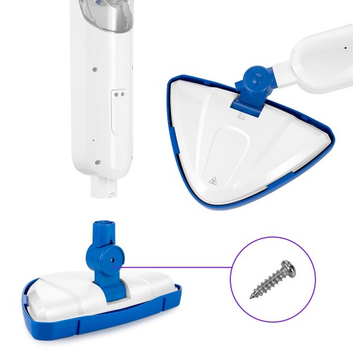 Паровая швабра Kitfort КТ-1048-3 (белый/синий) 5