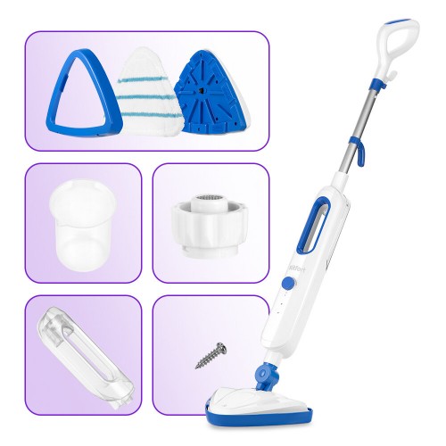 Паровая швабра Kitfort КТ-1048-3 (белый/синий) 7