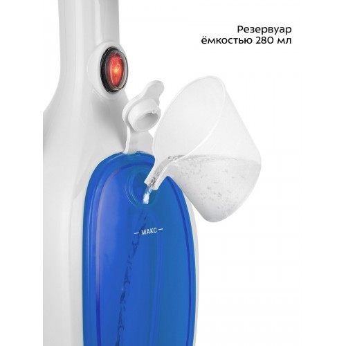 Паровая швабра Kitfort КТ-1054-3 (белый/синий) 6