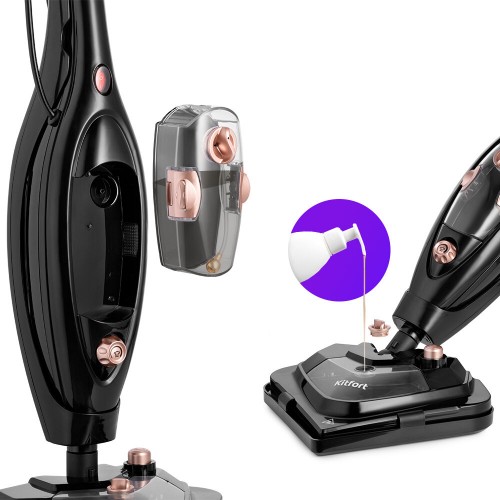 Паровая швабра Kitfort КТ-1058 (черный) 7