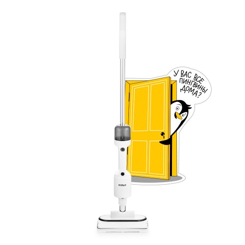 Паровая швабра Kitfort КТ-1062 (белый/черный) 5