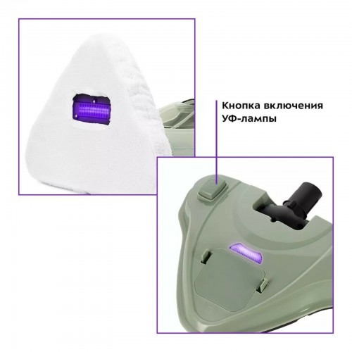 Паровая швабра Kitfort КТ-1076 (фисташковый) 9