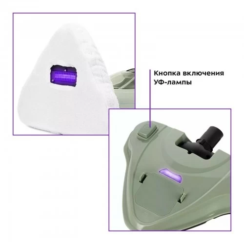 Паровая швабра Kitfort КТ-1076 (фисташковый) 9