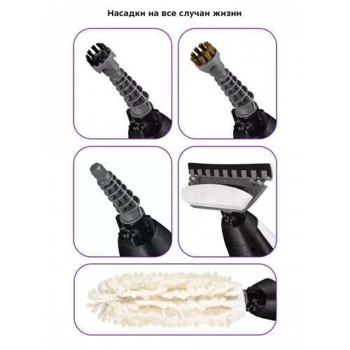 Паровая швабра Kitfort КТ-1088 (белый/черный) 2