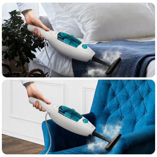 Паровая швабра Kitfort КТ-3908 (белый/бирюзовый) 2