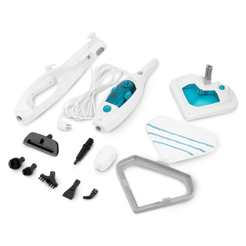 Паровая швабра Kitfort КТ-3908 (белый/бирюзовый) 7