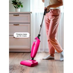 Паровая швабра Kitfort КТ-3940 (розовый/черный)