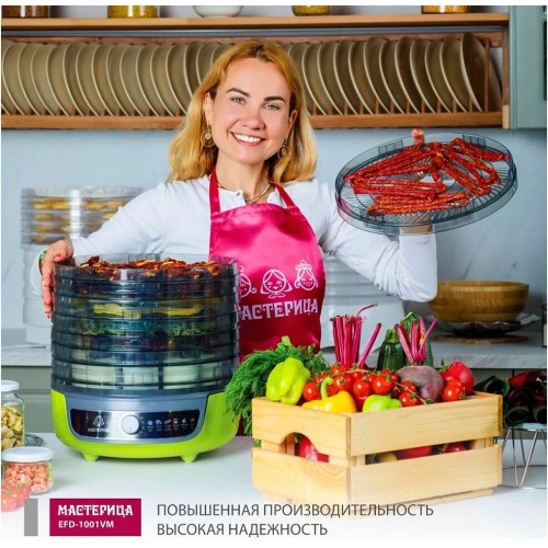 Сушилка Мастерица EFD-1001VM (оливковый/серый) 2