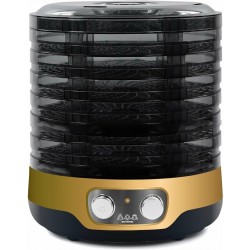 Сушилка Мастерица EFD-3070 (7 поддонов +2 поддона для пастилы) (черный/золотой)
