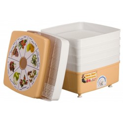 Сушилка Ротор Дива Люкс СШ-010 (5 поддонов) (белый/бежевый)