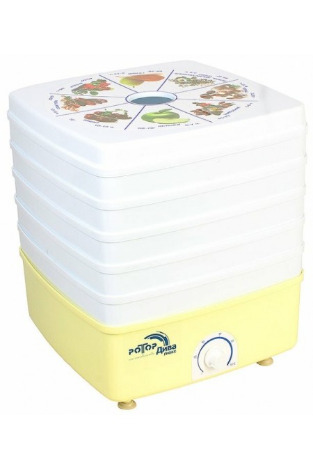 Сушилка Ротор Дива Люкс СШ-010 (5 поддонов) (белый/бежевый) 8