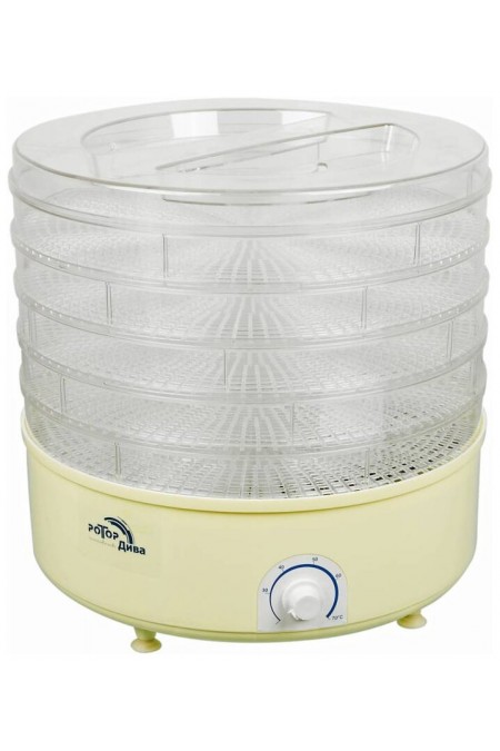 Сушилка Ротор Дива СШ-007-010 (5 поддонов) (прозрачный/желтый) 