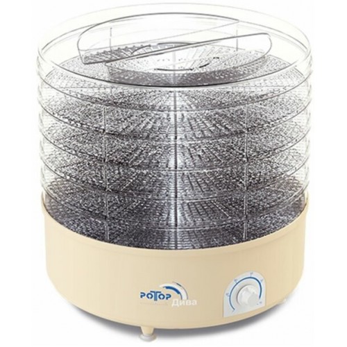 Сушилка Ротор Дива СШ-007-010 (5 поддонов) (прозрачный/желтый) 6