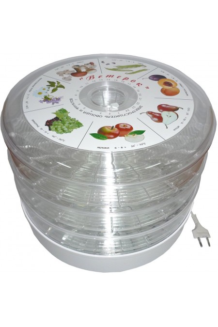 Сушилка Спектр-Прибор ЭСОФ-0,5/220 Ветерок-3 (прозрачный/белый) 1