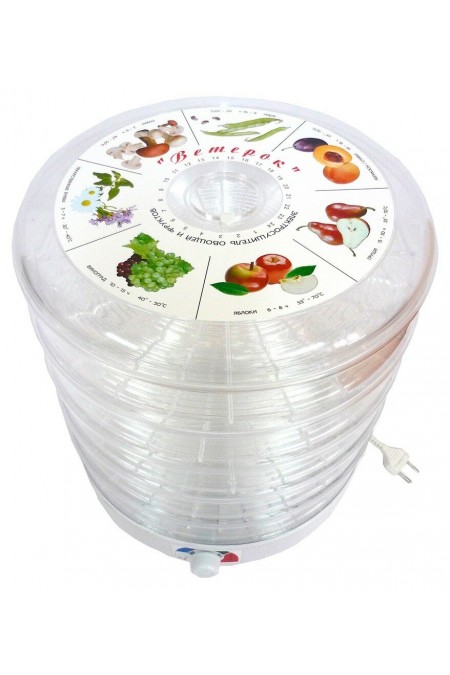 Сушилка Спектр-Прибор ЭСОФ-0.6/220 Ветерок-2 (5 поддонов) (прозрачный/белый) 4