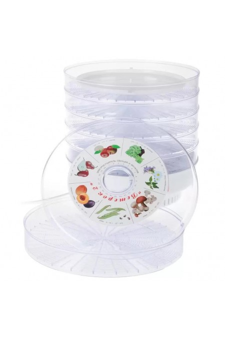 Сушилка Спектр-Прибор ЭСОФ-0.6/220 Ветерок-2 (6 поддонов, поддон для пастилы) (прозрачный/белый) 1