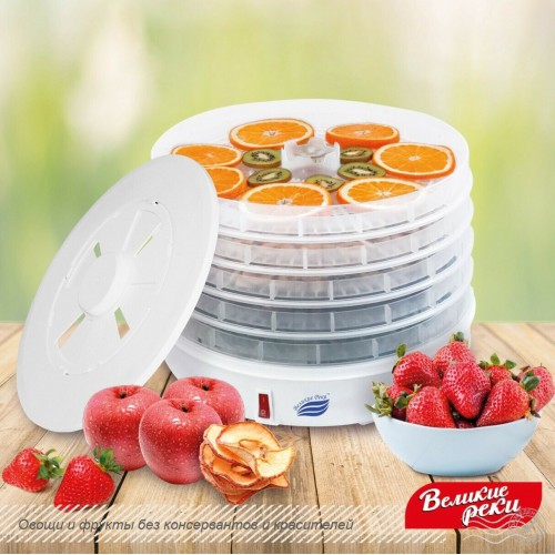 Сушилка Великие Реки ВР-5 (прозрачный/белый) 7