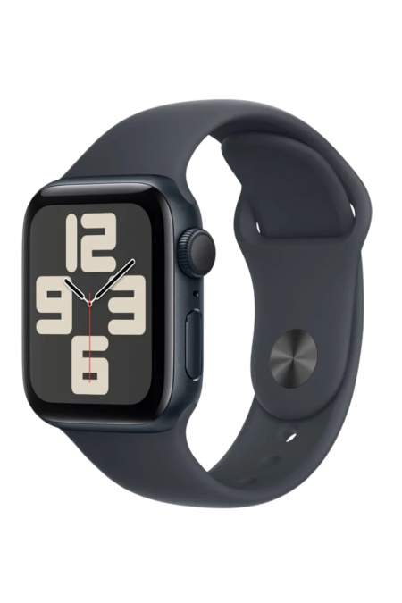 Умные часы Apple Watch SE 2024 GPS 44 мм Aluminium Case with Sport Band (M/L) (темная ночь/темная ночь) 