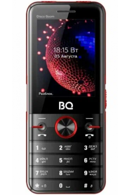 Телефон BQ 2842 Disco Boom Black/Red (черный/красный) 