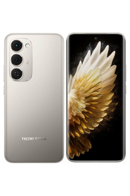 Смартфон TECNO Spark 40 Pro+ 8/256GB Moon Titanium (лунный титан) 