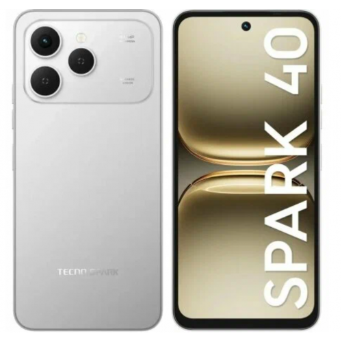Смартфон TECNO Spark 40 8/256GB Titanium Grey (серый титан) 