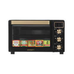 Мини-печь Kraft KF-MO 3506 KGLB (черный/золотой)