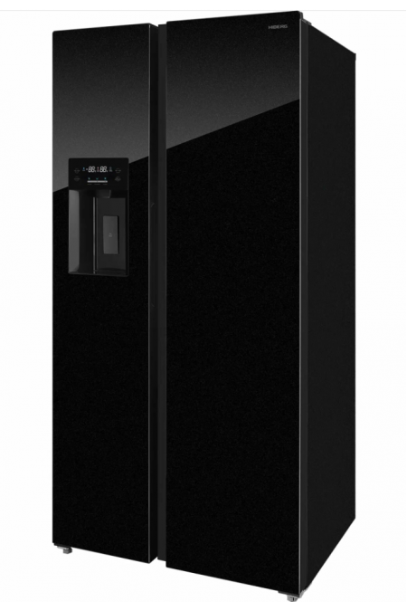 Холодильник Hiberg RFS-655DX NFGB Inverter (Side-by-Side) (черное мерцающее стекло) 