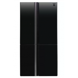 Холодильник Sharp SJFS97VBK (Side-by-Side) (черное стекло)