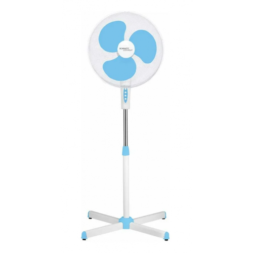 Напольный вентилятор Scarlett SC-SF111B29 (белый/голубой) 