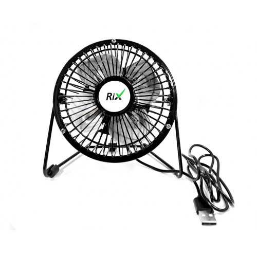 Настольный вентилятор Rix RDF-1501USB (черный) 