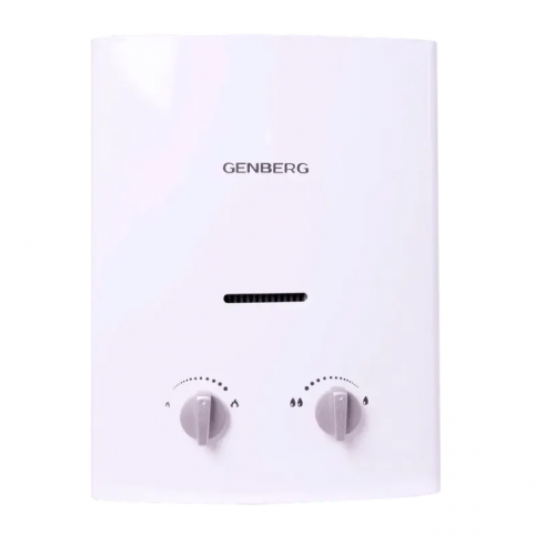 Проточный газовый водонагреватель Genberg 105.01 (белый) 
