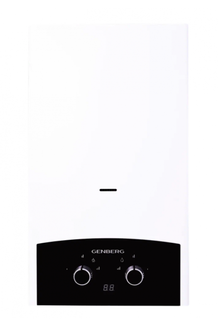 Проточный газовый водонагреватель Genberg 310.01 Премиум (серебристый/черный) 