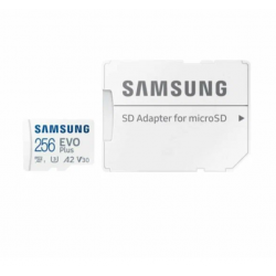 Карта памяти Samsung microSDXC MB-MC256SA EVO Plus 256GB + SD адаптер (белый)