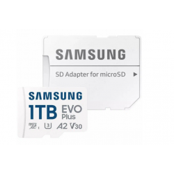 Карта памяти Samsung microSDXC MB-MC1T0SA EVO Plus V30 A2 1TB + SD адаптер