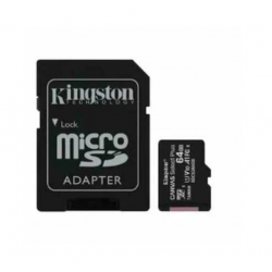 Карта памяти Kingston Canvas Select Plus microSDXC 64GB C10 SDCS3/64GB (черный)