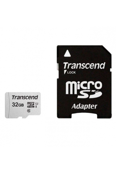Карта памяти Transcend Micro SecureDigital TS32GUSD300S-A Class 10 UHS-I 32GB 