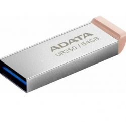 Флешка ADATA UR350 USB 3.2 64GB (UR350-64G-RSR/BG) (серебристый/коричневый)