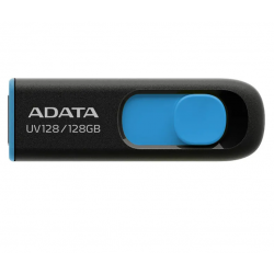 Флешка ADATA UV128 USB 3.0 128GB (AUV128-128G-RBE) (черный/синий)