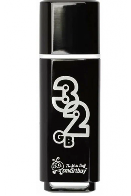 Флешка SMARTBUY Glossy series USB 2.0 32GB (SB32GBGS-K) (черный) 