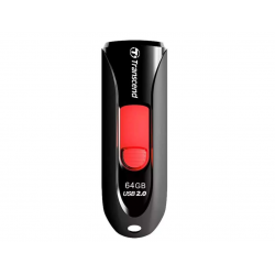 Флешка TRANSCEND 590 USB 2.0 64GB (TS64GJF590K) (черный/красный)