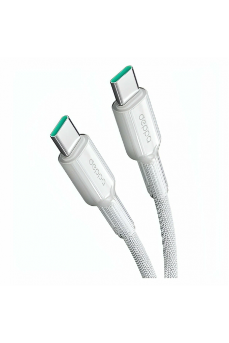 Кабель Deppa 72502 Type C - Type C 1 м (черный) 